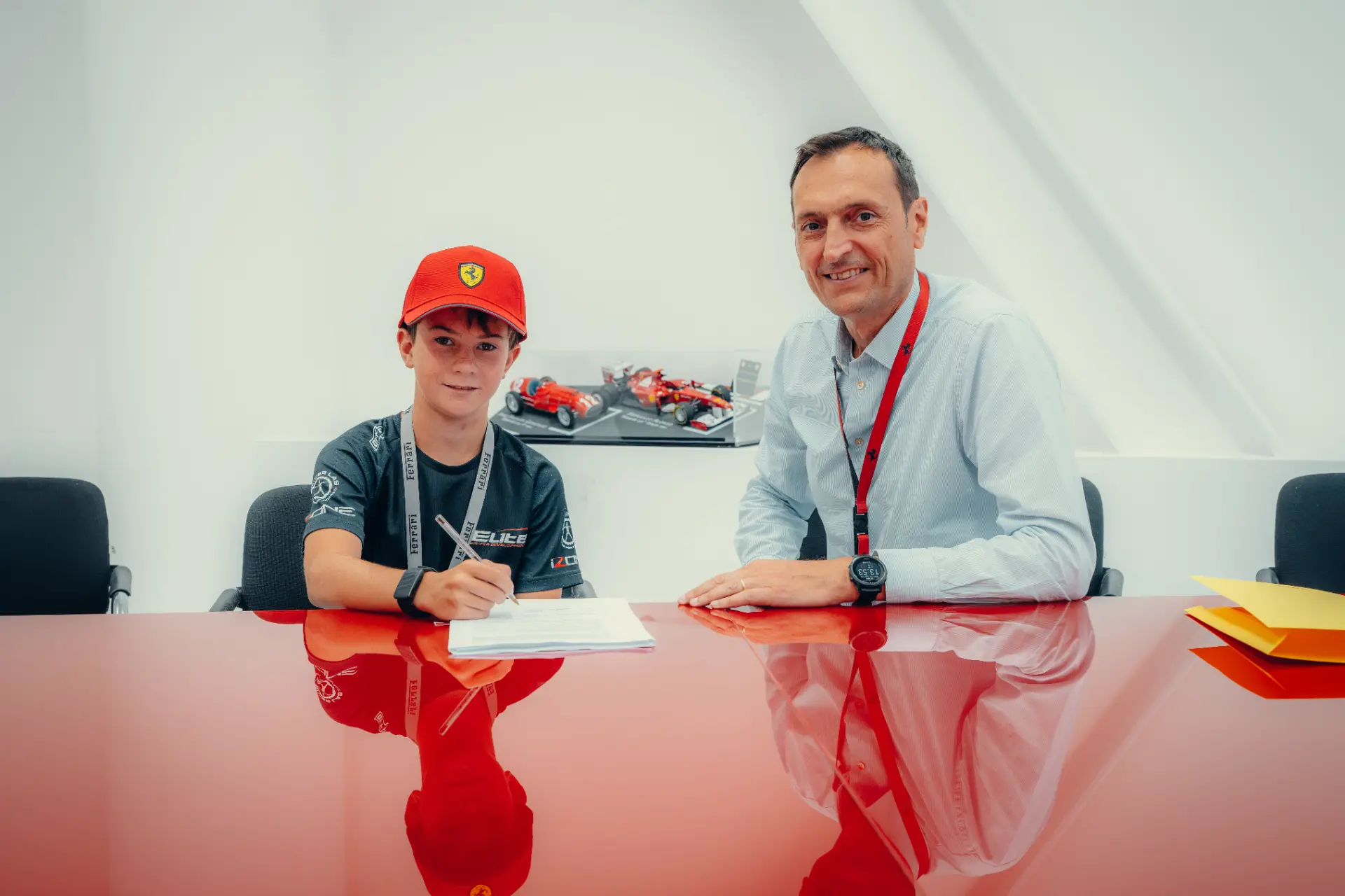The signing · Scuderia Ferrari Driver Academy